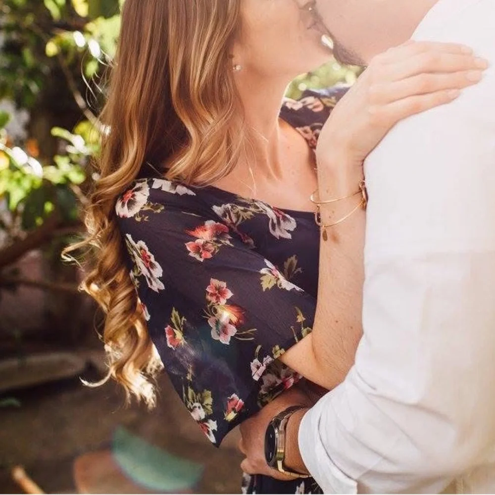 Abercrombie Floral Maxi Dress with front Slit
